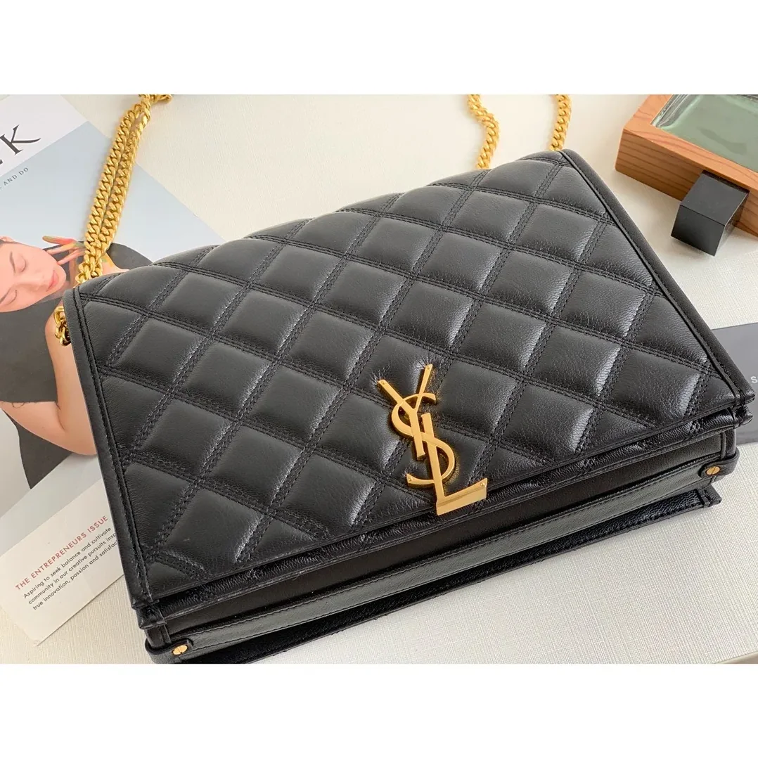 Saint Laurent Becky Small Shoulder Bag Black in YSL Saint Laurent Becky Small Shoulder Bag Black in YSL