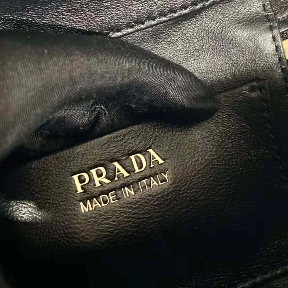 Prada Leather Mini-Bag for Women in Black