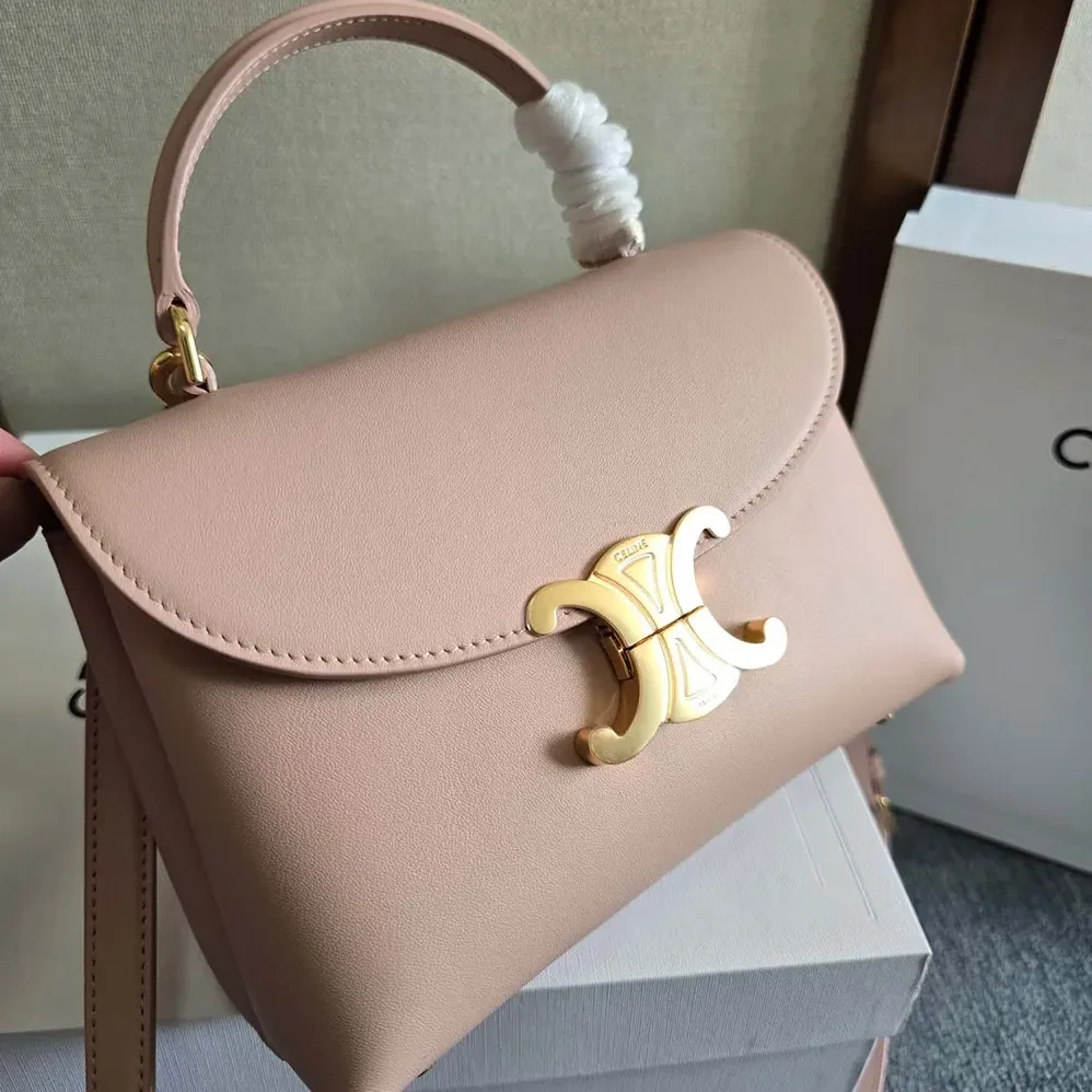 Celine Teen Nino Bag in Smooth Satinated Calfskin for Women in Pink