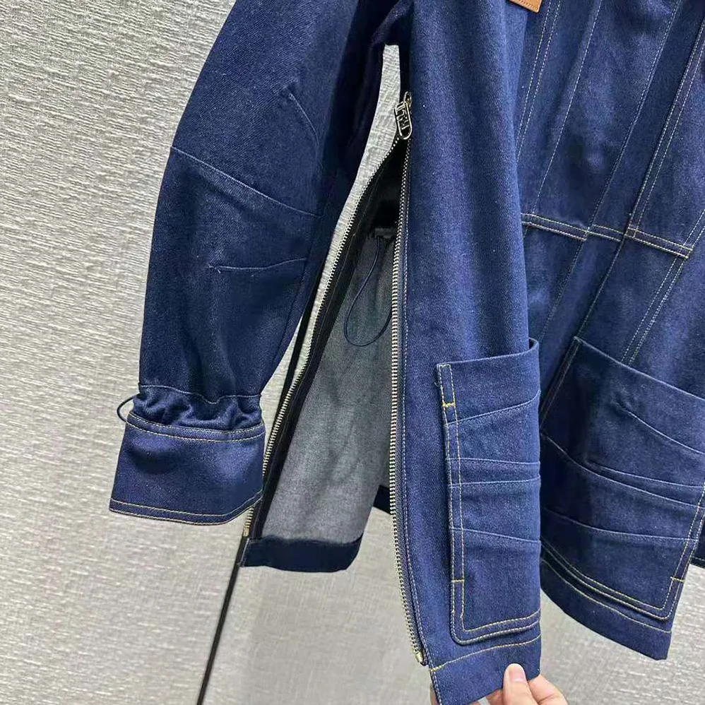 Fendi Blue Denim Jacket for Women Fendi Blue Denim Jacket for Women