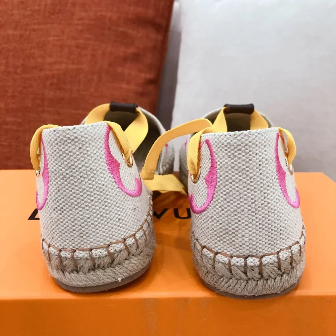 Louis Vuitton Starboard Flat Espadrille Pink for Women Louis Vuitton Starboard Flat Espadrille Pink for Women