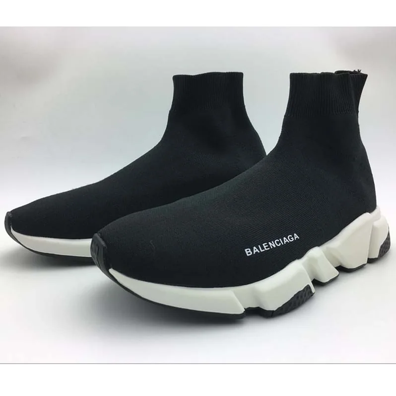 Balenciaga Stretch Mesh High Top Sneakers for Unisex in Black Balenciaga Stretch Mesh High Top Sneakers for Unisex in Black