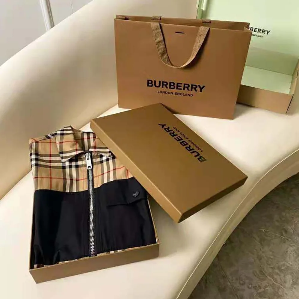 Burberry Contrast Panel Check Cotton Shirt for Women Burberry Contrast Panel Check Cotton Shirt for Women