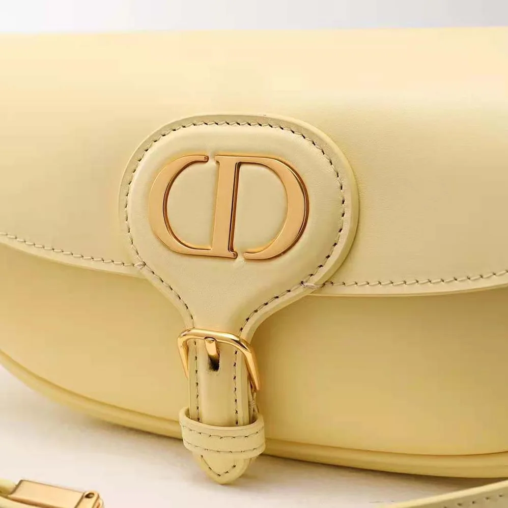 Dior Bobby East-West Bag Pale Yellow Box Calfskin for Women Dior Bobby East-West Bag Pale Yellow Box Calfskin for Women