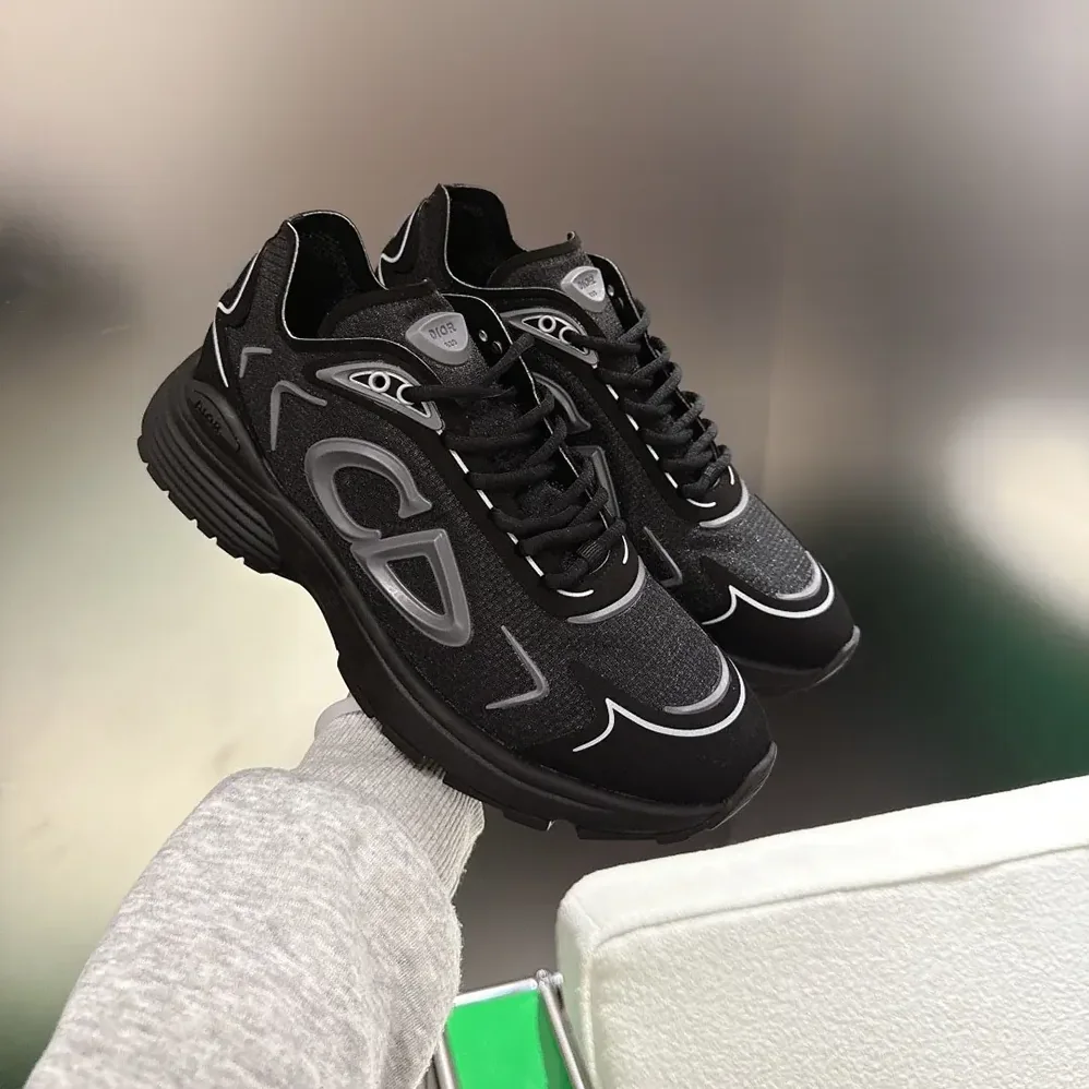 Dior B30 Countdown Tech Sneaker Black Semi-Transparent N3O Nylon for Unisex Dior B30 Countdown Tech Sneaker Black Semi-Transparent N3O Nylon for Unisex