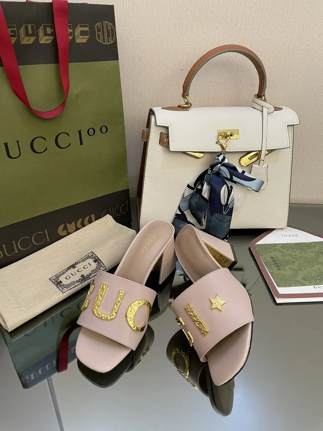 Gucci ‘Gucci' Slide Sandal Light Pink for Women