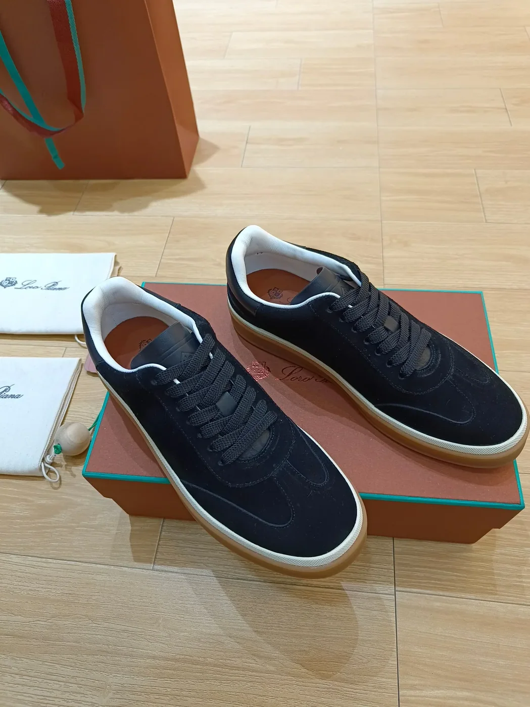 Loro Piana Tennis Walk Sneakers Navy Blue Loro Piana Tennis Walk Sneakers Navy Blue