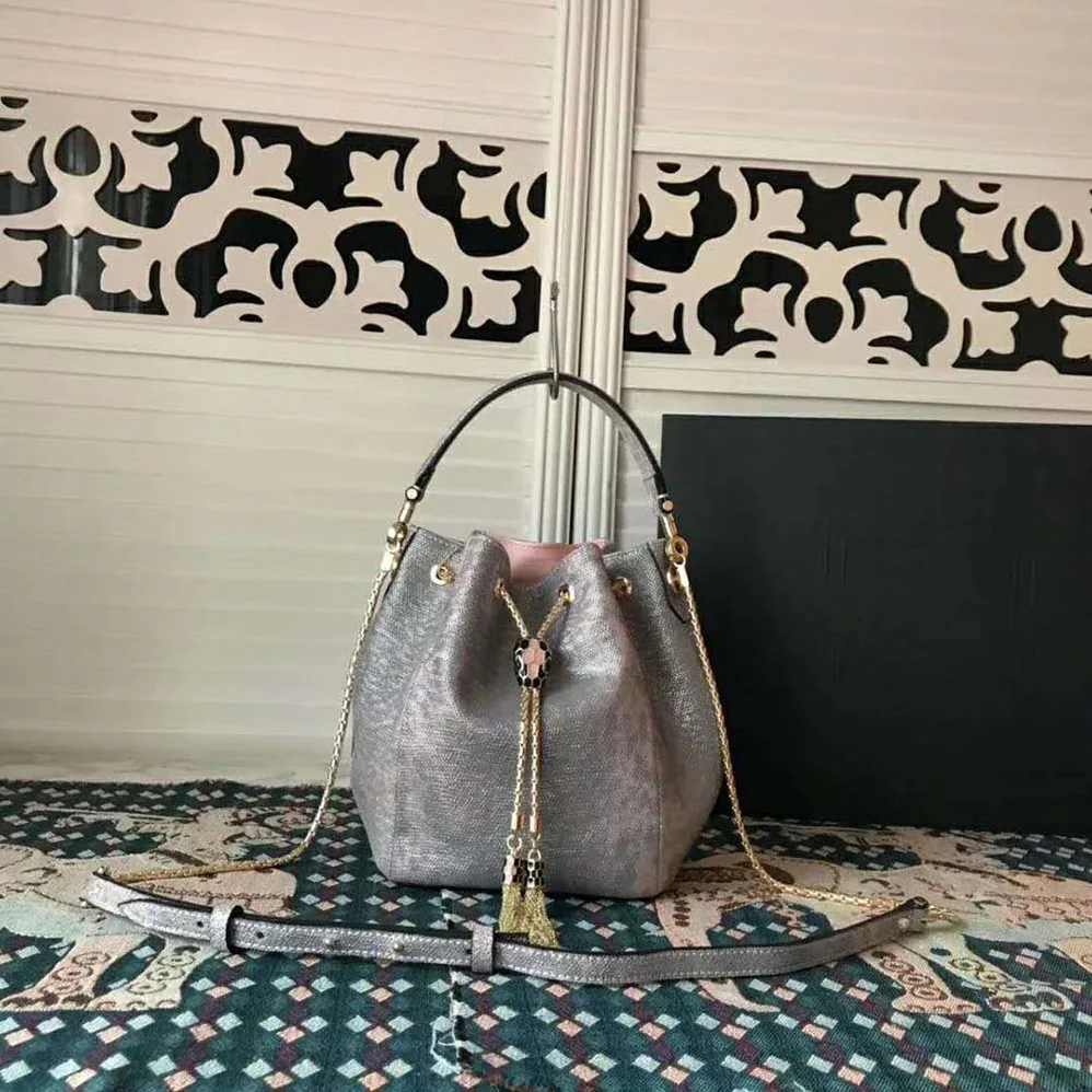 Bvlgari Serpenti Forever Bucket for Women in Silver