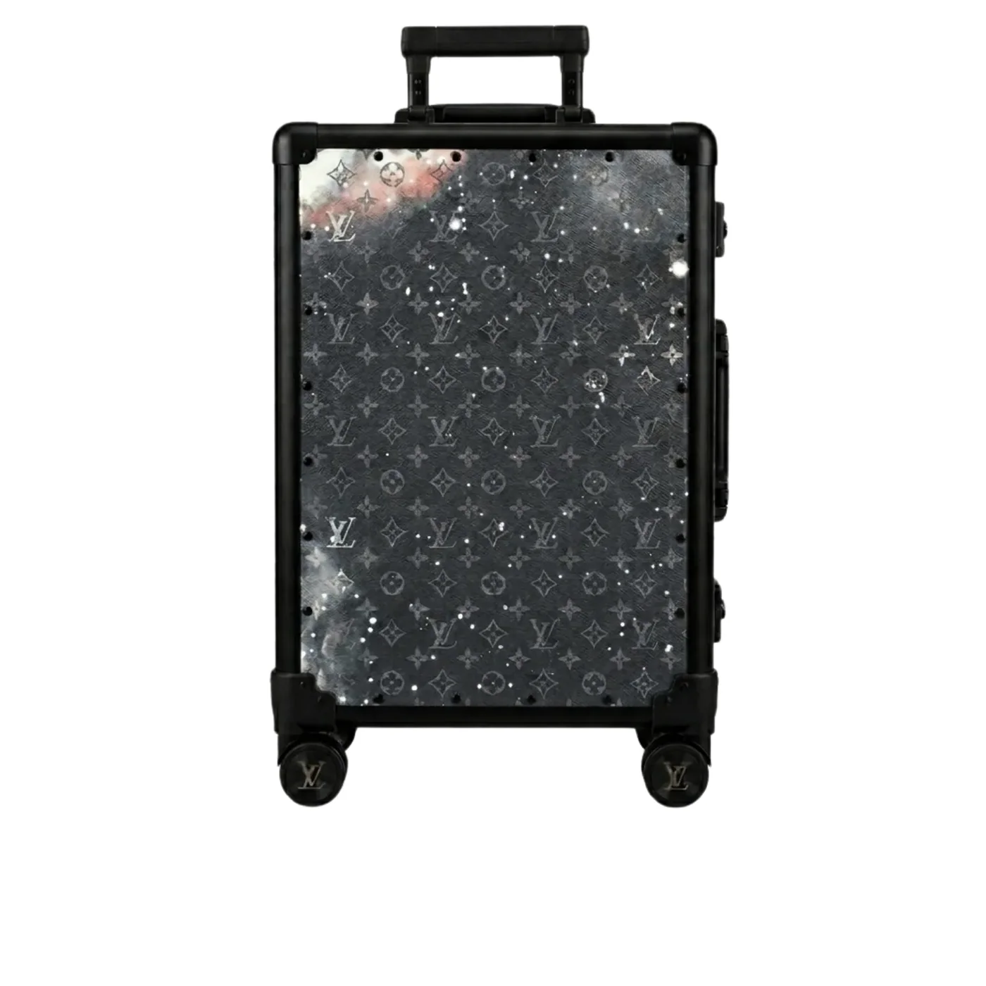 Louis Vuitton Horizon 55 Suitcase in Blue Black Hardware