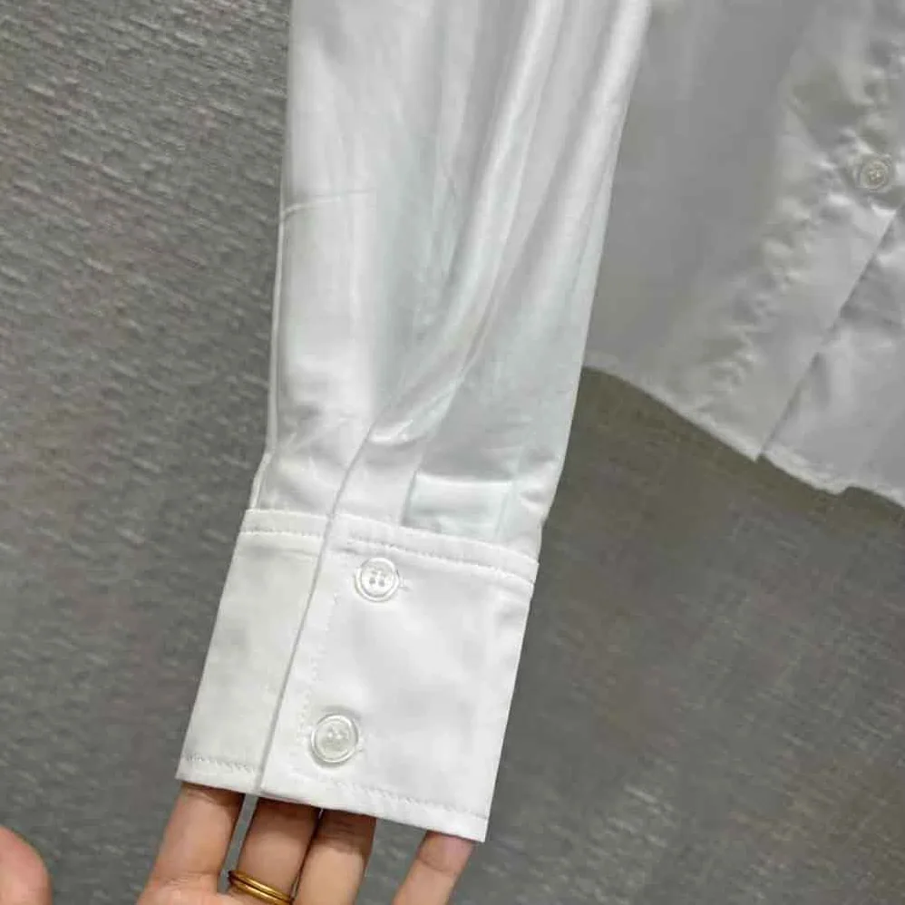 Dior Blouse White Cotton Poplin for Women