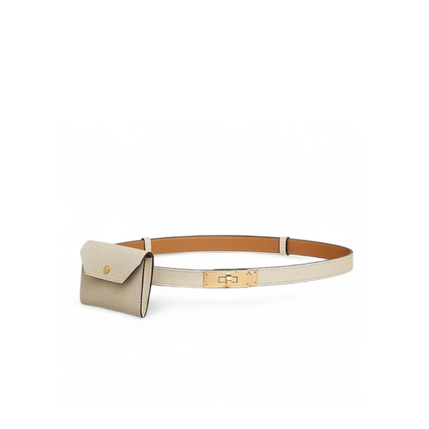 Hermes Kelly Pocket 18 Belt Craie Hermes Kelly Pocket 18 Belt Craie