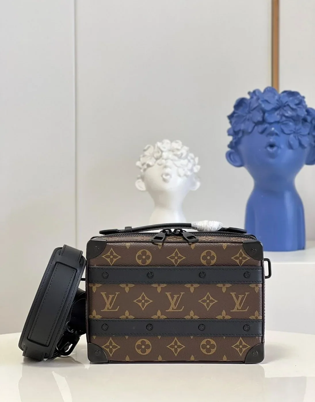 Louis Vuitton Handle Soft Trunk Monogram Macassar Canvas