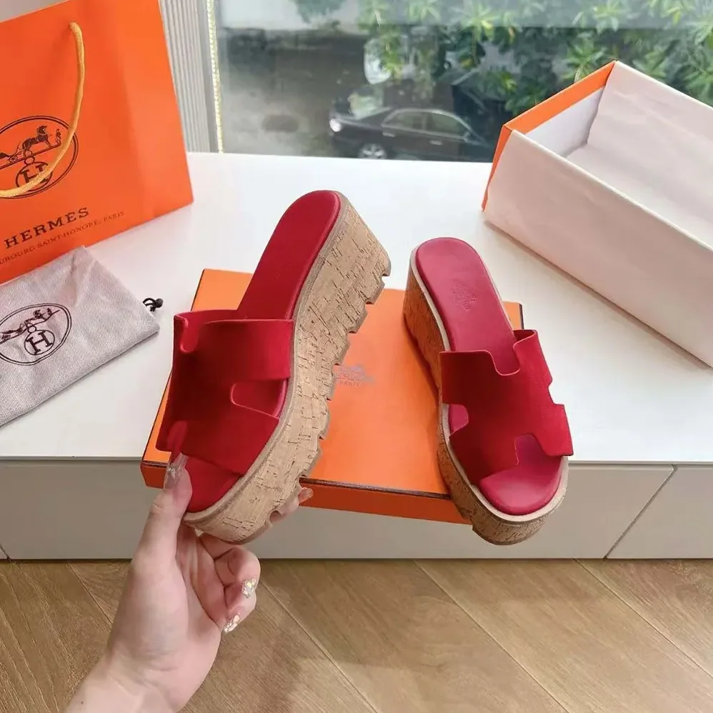 Hermes Eze 30 Sandal for Women in Red