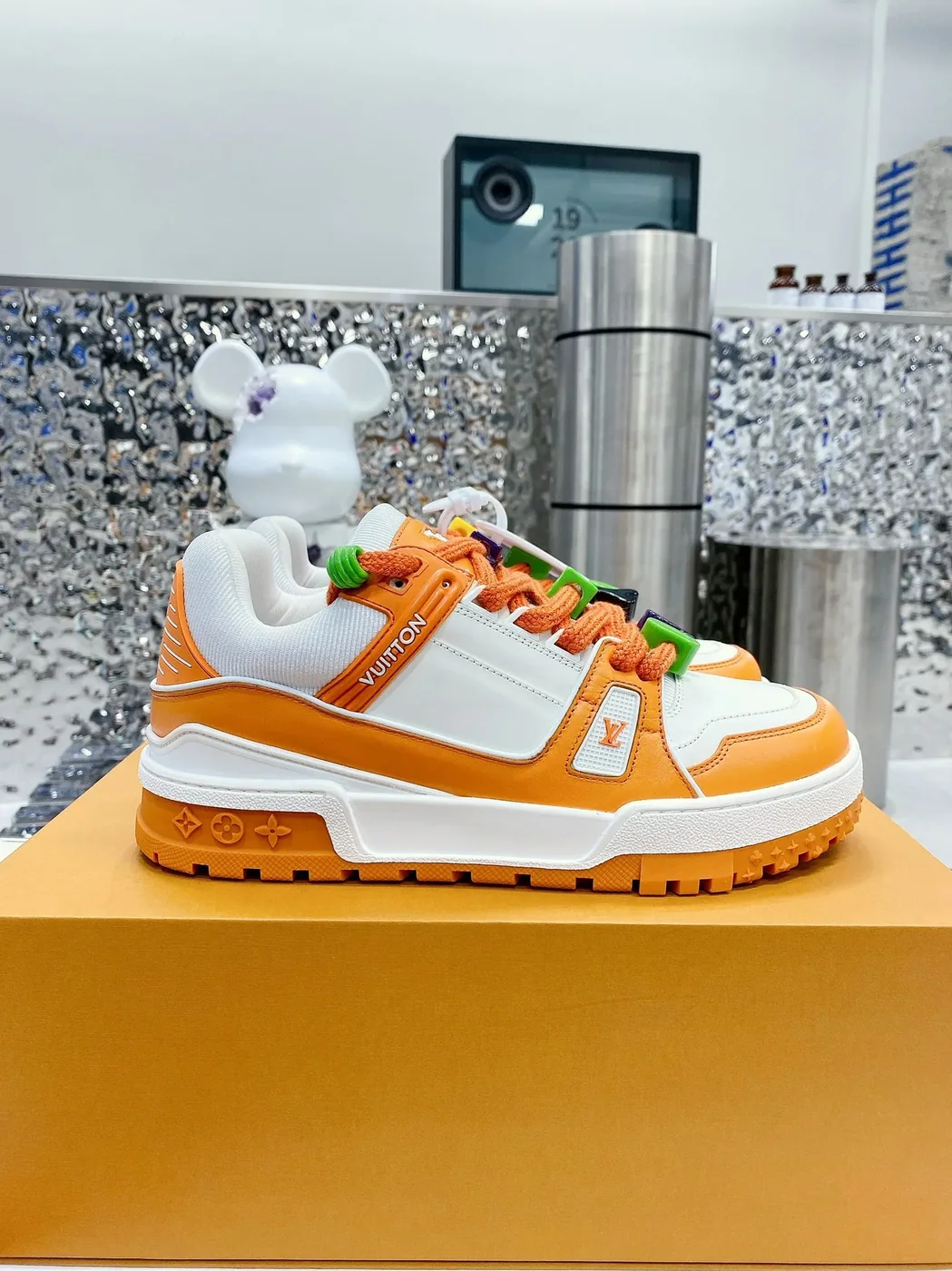 Louis Vuitton LV Trainer Sneaker Orange Louis Vuitton LV Trainer Sneaker Orange