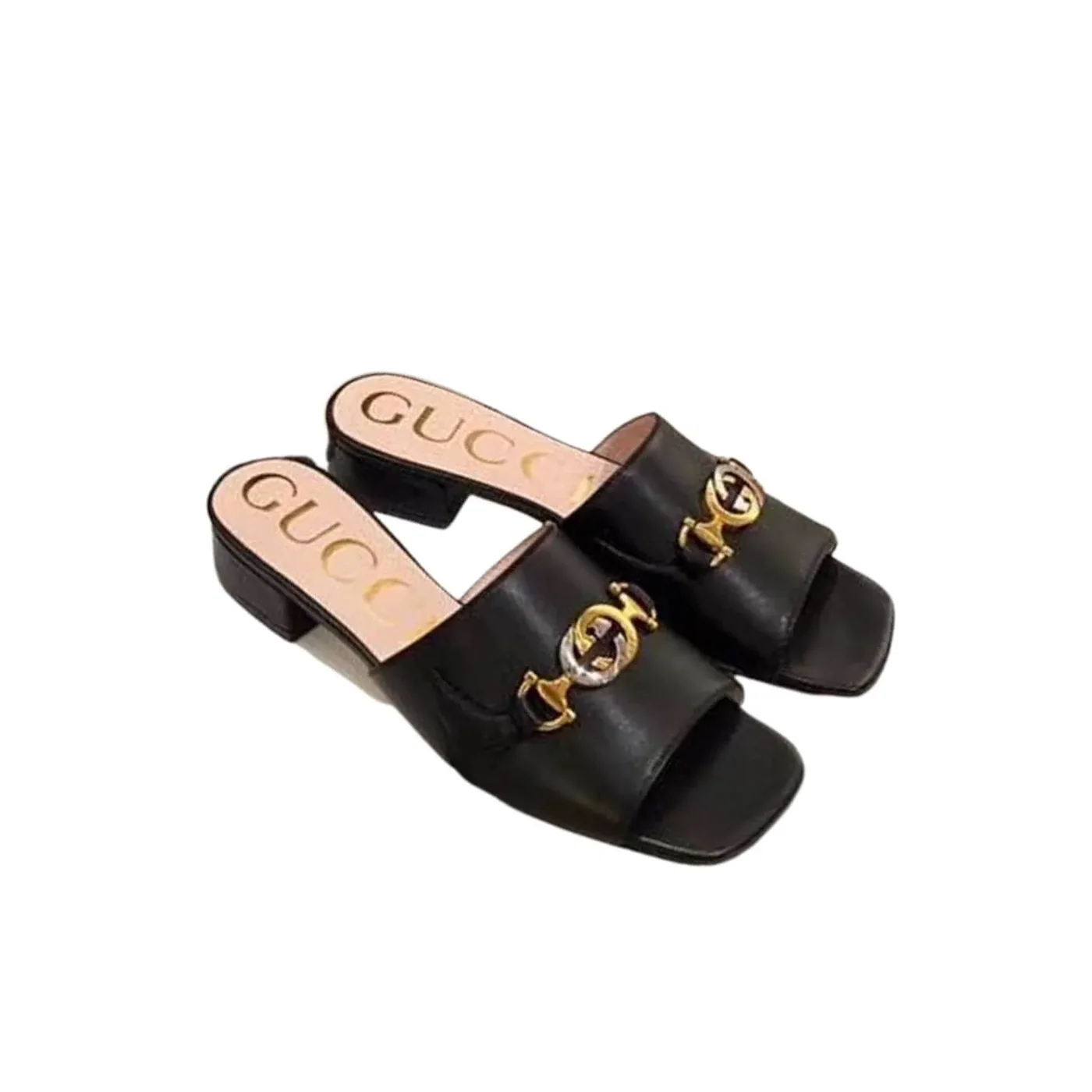 Gucci Gucci Zumi Slide Sandals Black Gucci Gucci Zumi Slide Sandals Black
