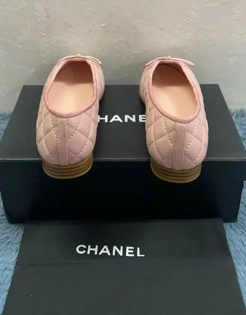 Chanel Light Pink Ballet Flats Chanel Light Pink Ballet Flats