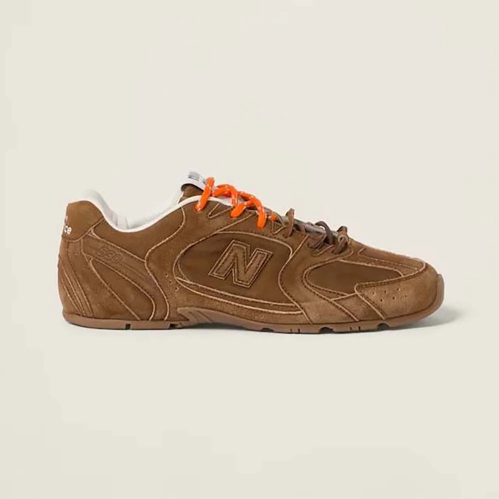 Miu Miu New Balance X Miu Miu 530 SL Suede Sneakers for Women in Brown Miu Miu New Balance X Miu Miu 530 SL Suede Sneakers for Women in Brown