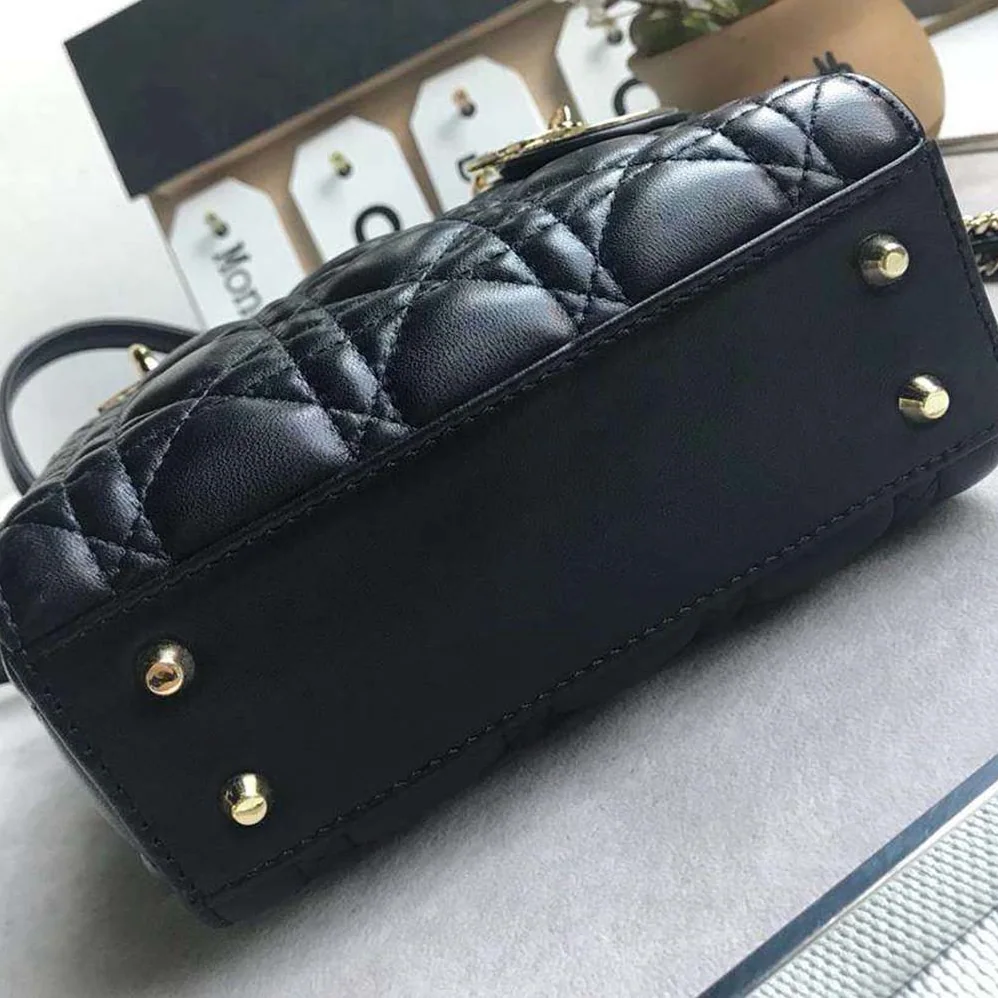 Dior MY ABCDIOR Lambskin Personalize Bag for Women in Black Dior MY ABCDIOR Lambskin Personalize Bag for Women in Black