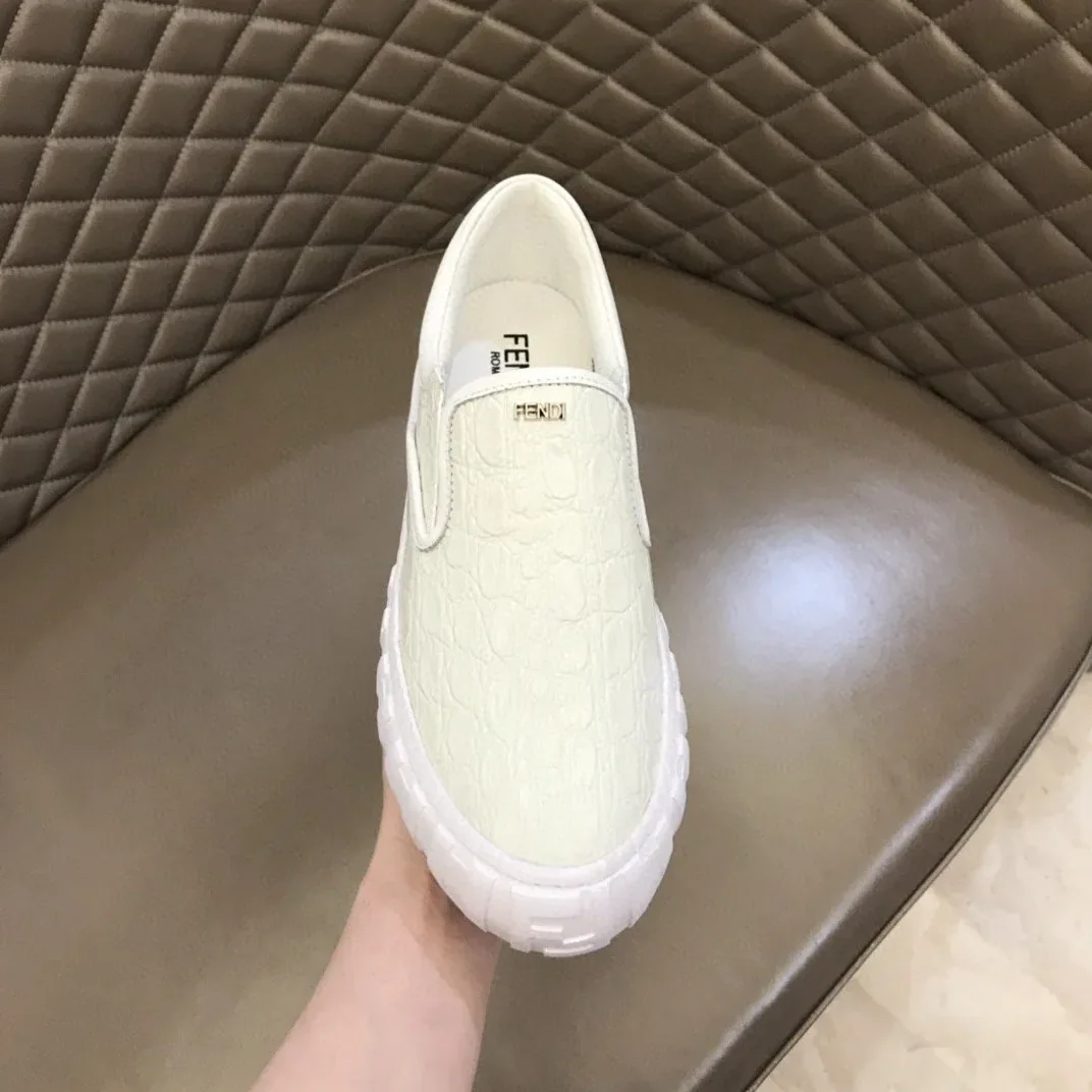 Fendi Force Slip On Sneakers White 7E1454