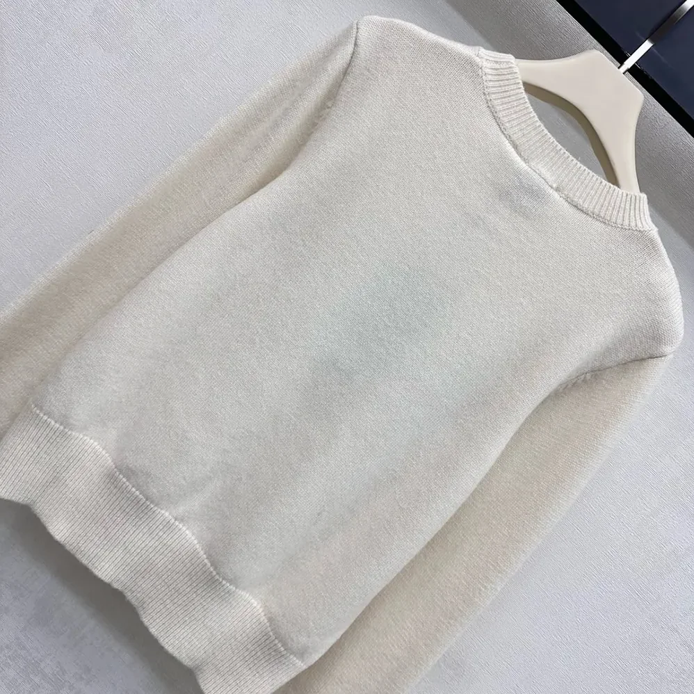 Burberry Cross Stitch EKD Wool Cashmere Sweater for Men in White