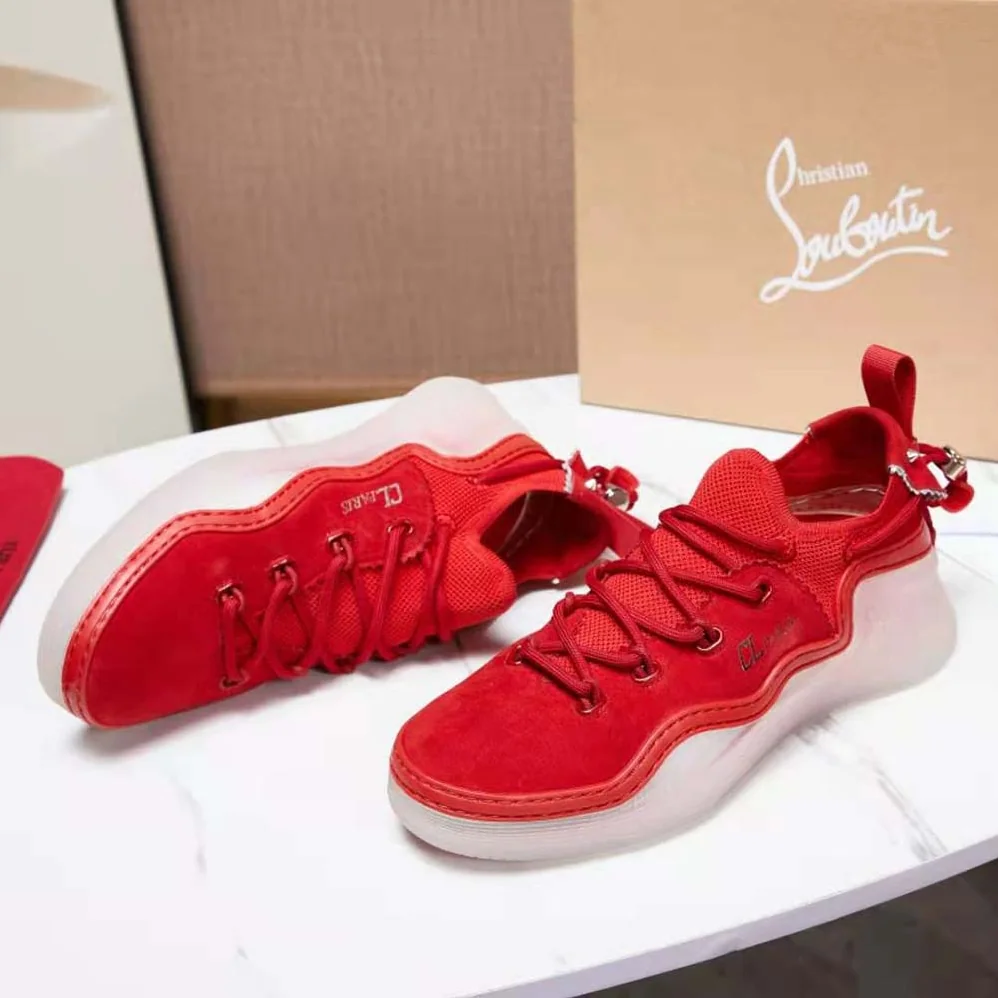 Christian Louboutin Arpoador Donna in Suede Leather for Women in Red