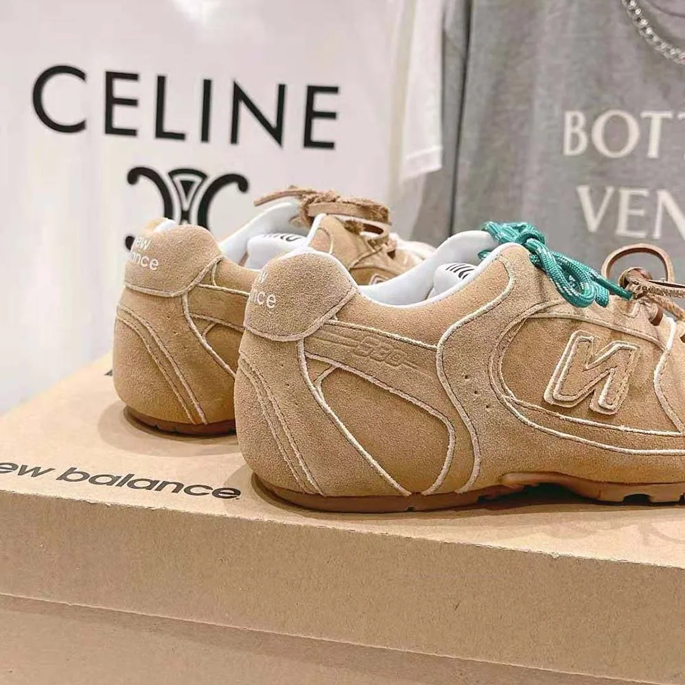 Miu Miu New Balance X Miu Miu 530 SL Suede Sneakers for Women in Cinnamon Miu Miu New Balance X Miu Miu 530 SL Suede Sneakers for Women in Cinnamon