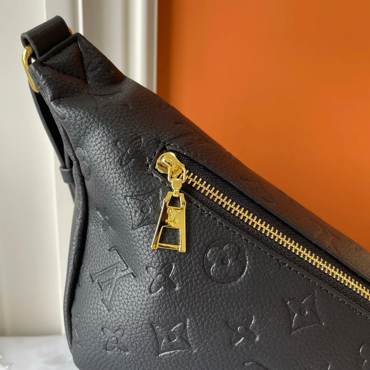 Louis Vuitton Bumbag / Black Monogram Empreinte Gold Hardware