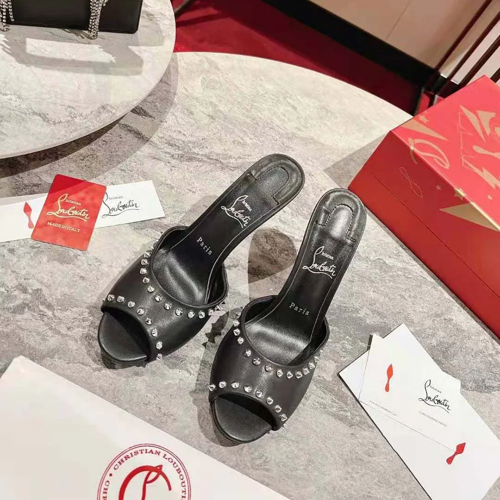 Christian Louboutin Me Dolly Spike 85 mm Sandals Nappa leather and Spikes for Women in Black