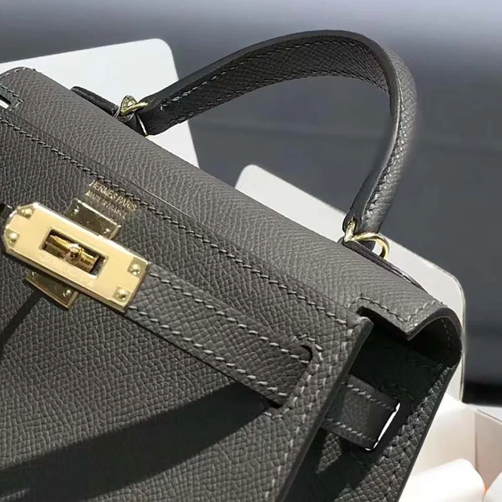 Hermes Kelly Bag 20 in Epsom Leather for Women in Gray