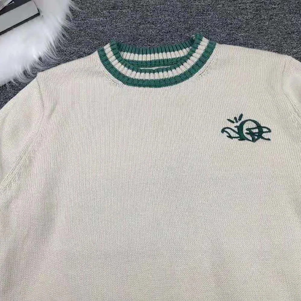 Dior Cactus Jack Dior Sweater White Cashmere Jersey for Men