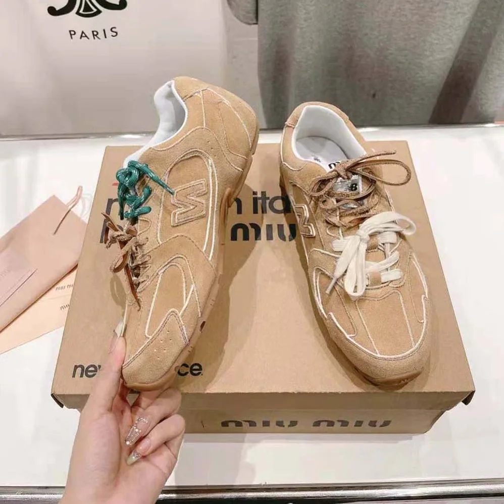 Miu Miu New Balance X Miu Miu 530 SL Suede Sneakers for Women in Cinnamon Miu Miu New Balance X Miu Miu 530 SL Suede Sneakers for Women in Cinnamon