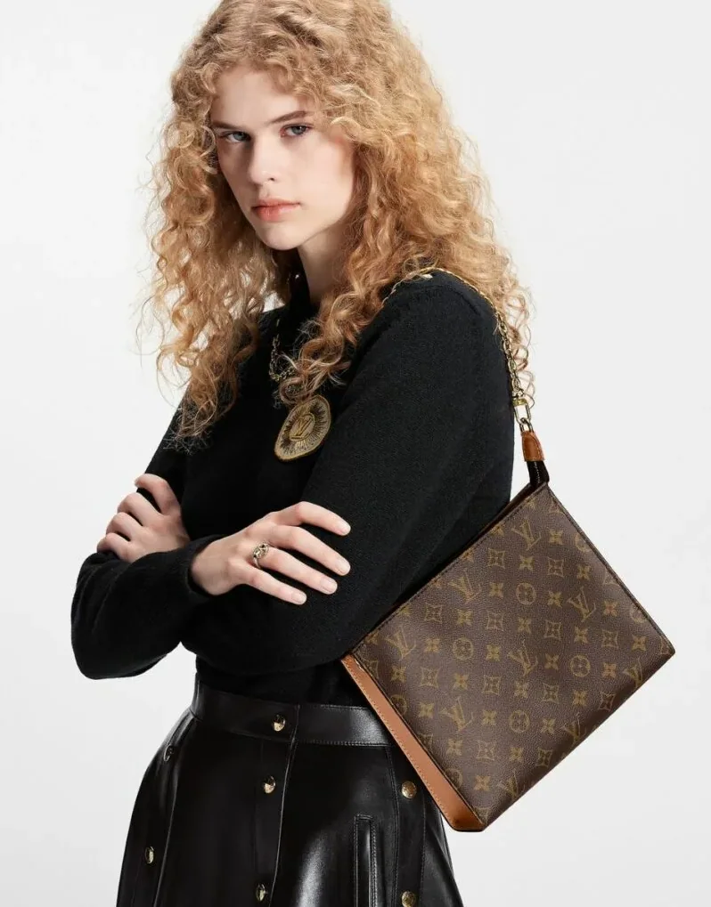 Louis Vuitton Toiletry Pouch On Chain Monogram Canvas Louis Vuitton Toiletry Pouch On Chain Monogram Canvas