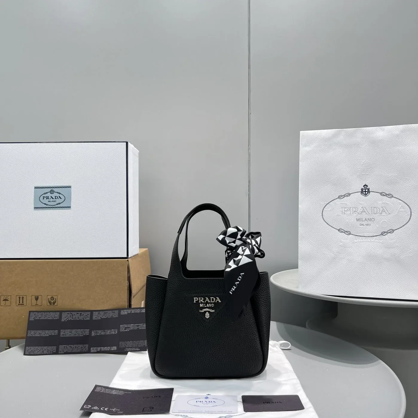Prada Mini Tote Black Prada Mini Tote Black