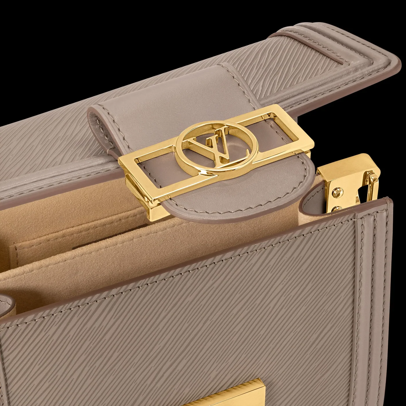 Louis Vuitton Mini Dauphine Brown Bag - 7.9 Inches / Louis Vuitton Mini Dauphine Brown Bag - 7.9 Inches /