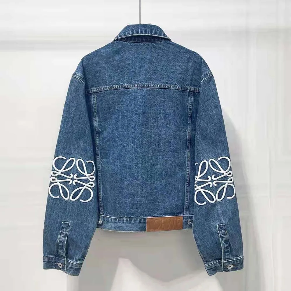 Loewe Anagram Jacket in Denim for Women Loewe Anagram Jacket in Denim for Women
