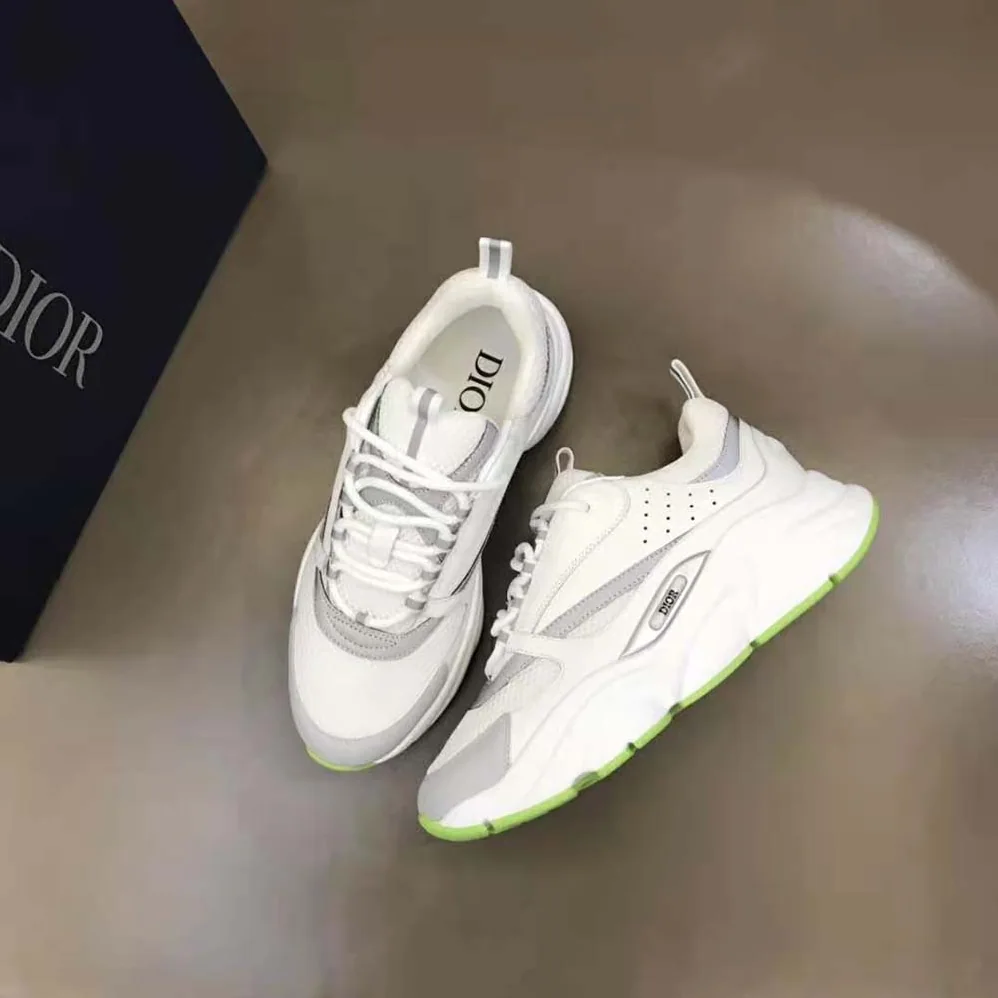 Dior B22 Sneaker White Technical Mesh and Smooth Calfskin for Men