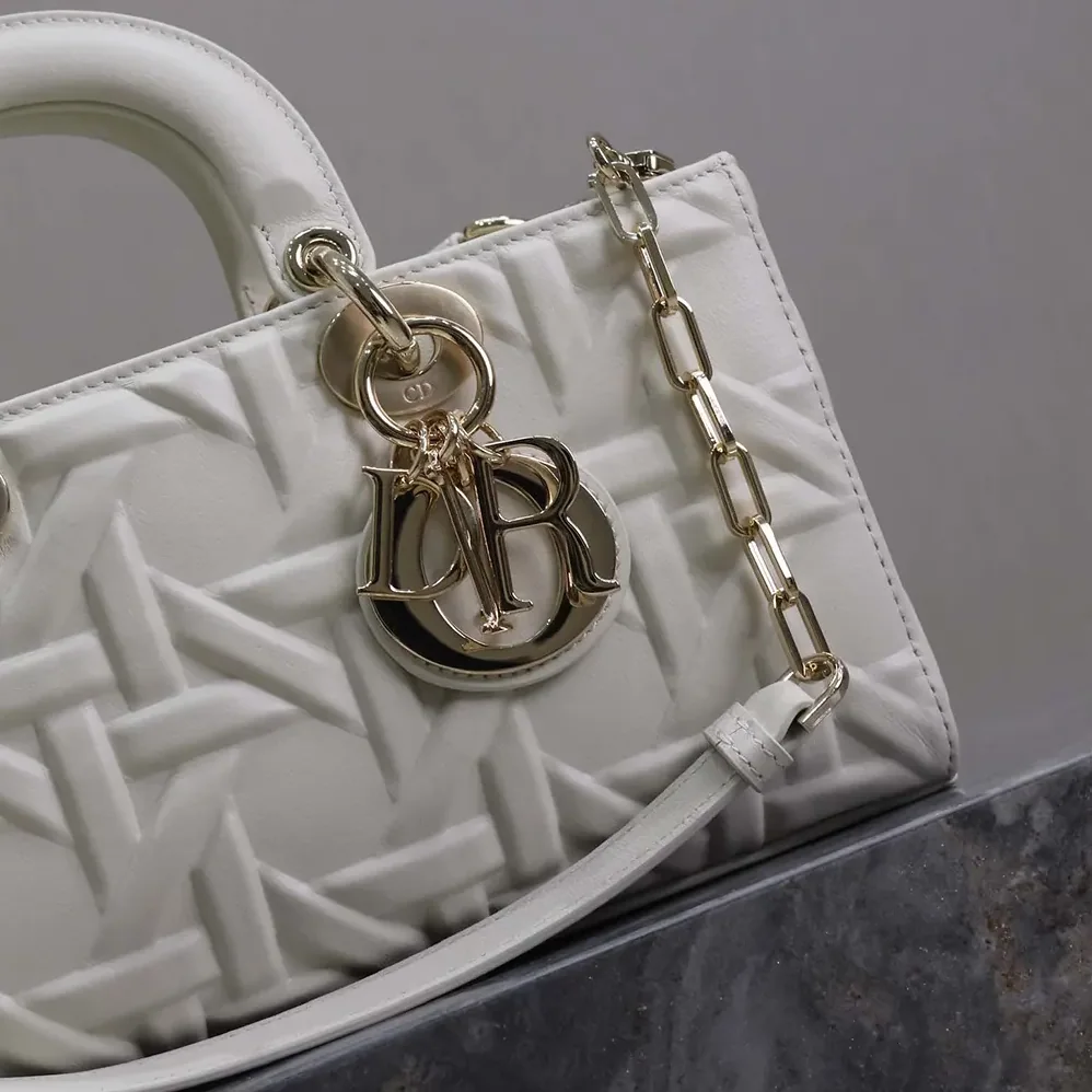 Dior Medium Lady D-Joy Bag Latte Graphic Cannage Calfskin for Women Dior Medium Lady D-Joy Bag Latte Graphic Cannage Calfskin for Women