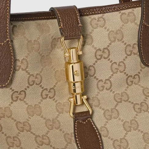 Gucci Jackie Medium Tote Bag / Sand/ Dark Brown Gold Hardware Gucci Jackie Medium Tote Bag / Sand/ Dark Brown Gold Hardware