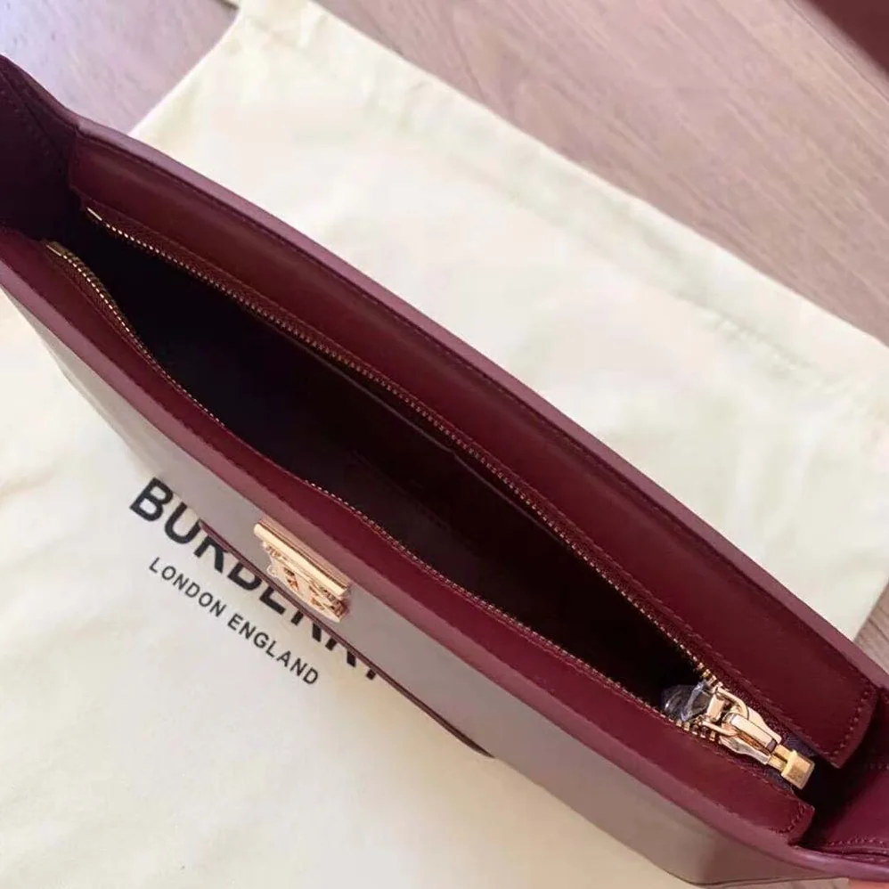 Burberry Leather TB Shoulder Bag with our Thomas Burberry Monogram for Women