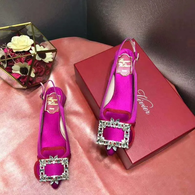Roger Vivier Broche Vivier Sling Back Pumps 45mm Heel for Women