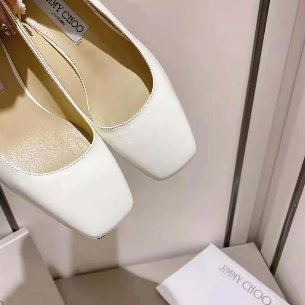 Jimmy Choo Rydea Pump 45 Latte Nappa Leather Pumps for Women