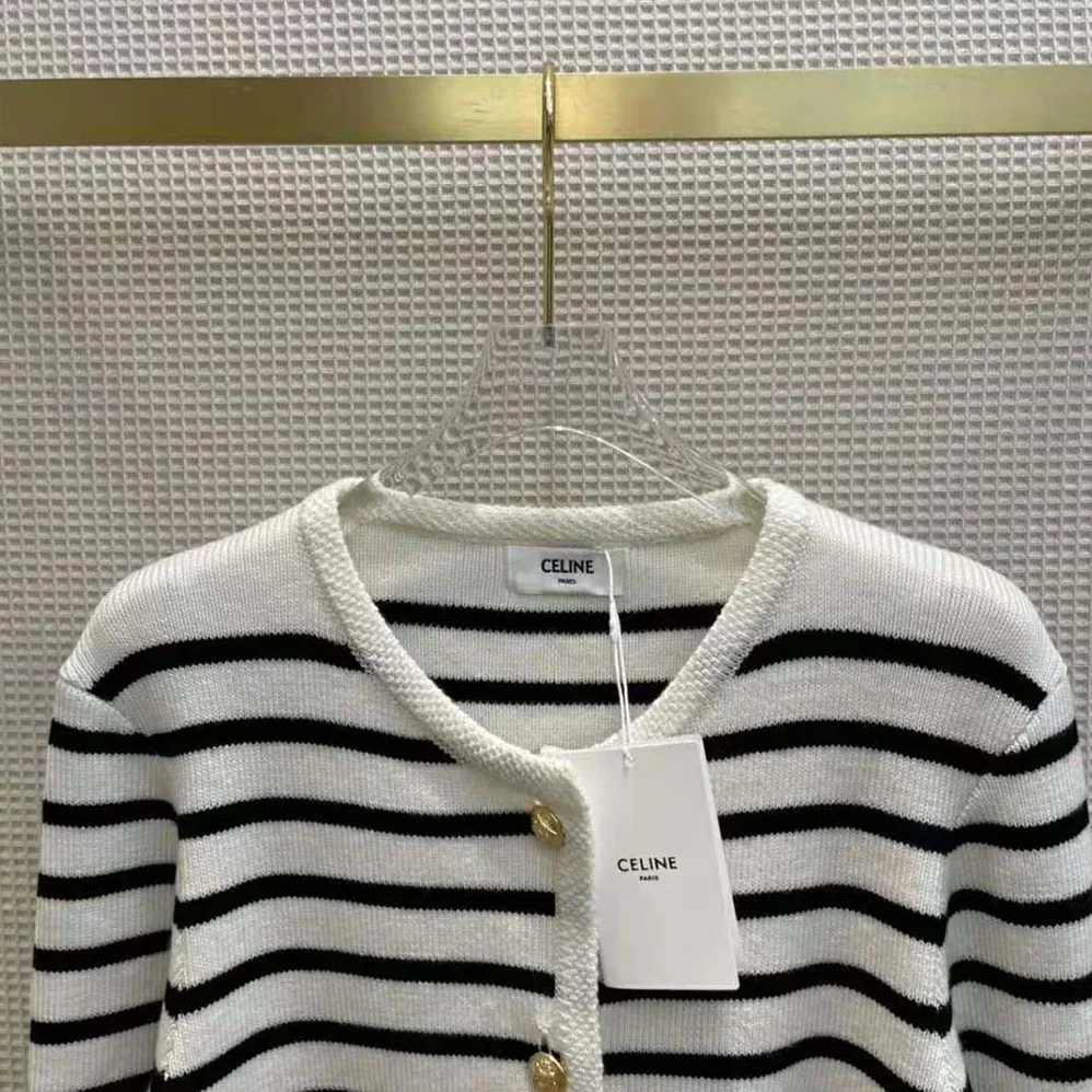 Celine Chasseur Jacket in Striped Wool for Women