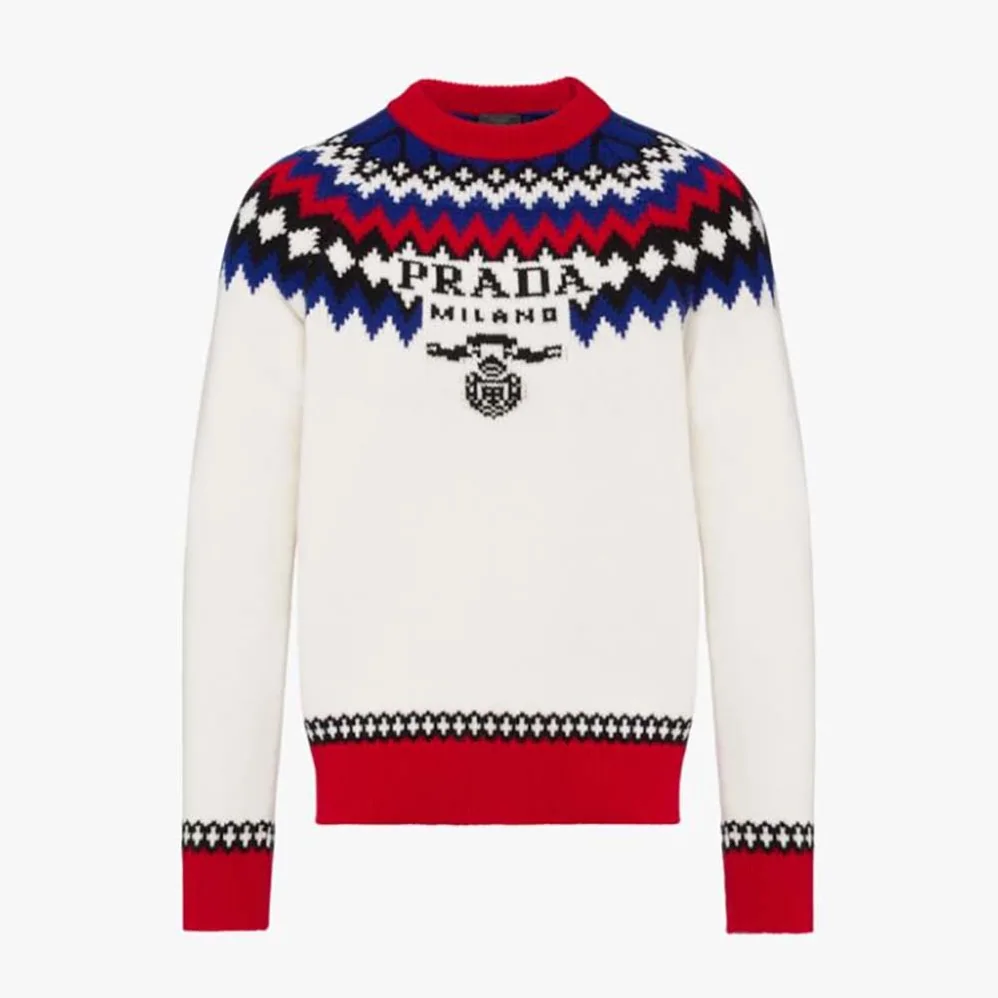 Prada Cashmere Crew for Women in Neck Sweater Prada Cashmere Crew for Women in Neck Sweater