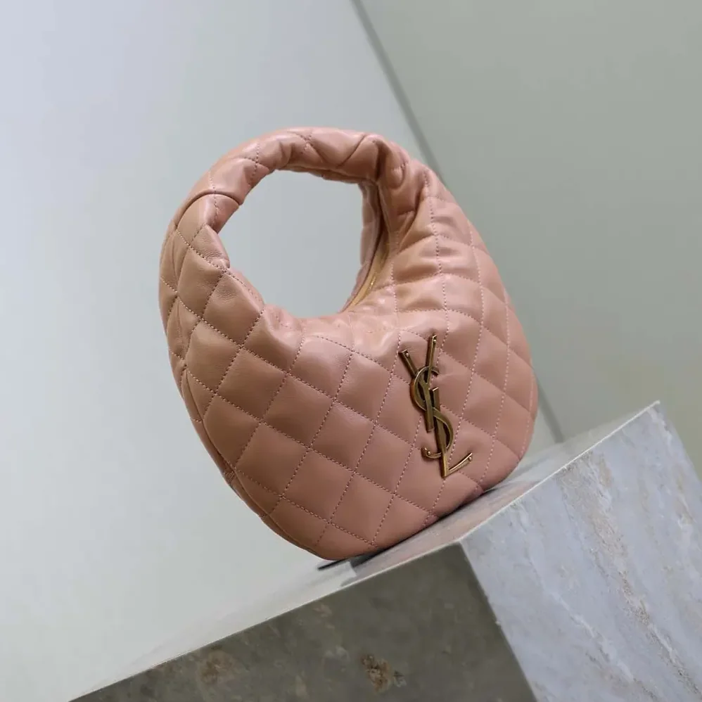 Saint Laurent YSL Icarino In Quilted Nappa for Women in Pink Saint Laurent YSL Icarino In Quilted Nappa for Women in Pink