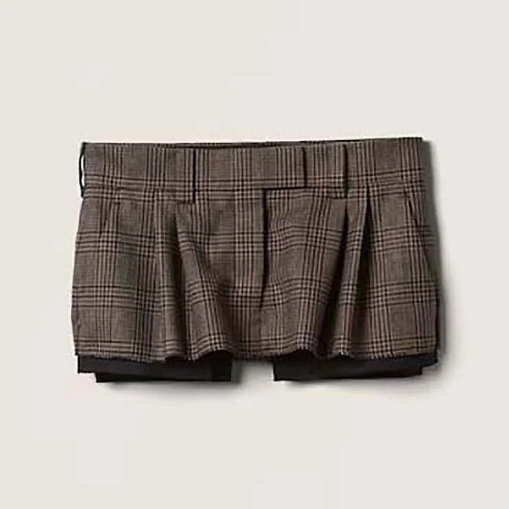 Miu Miu Prince of Wales Check Miniskirt for Women