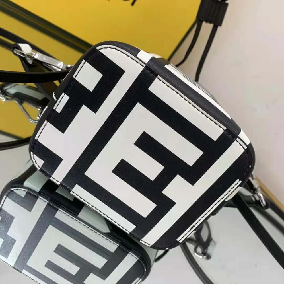 Fendi Mon Tresor Two-Tone Printed Leather Fendi Roma Capsule Mini for Women in Bag Fendi Mon Tresor Two-Tone Printed Leather Fendi Roma Capsule Mini for Women in Bag