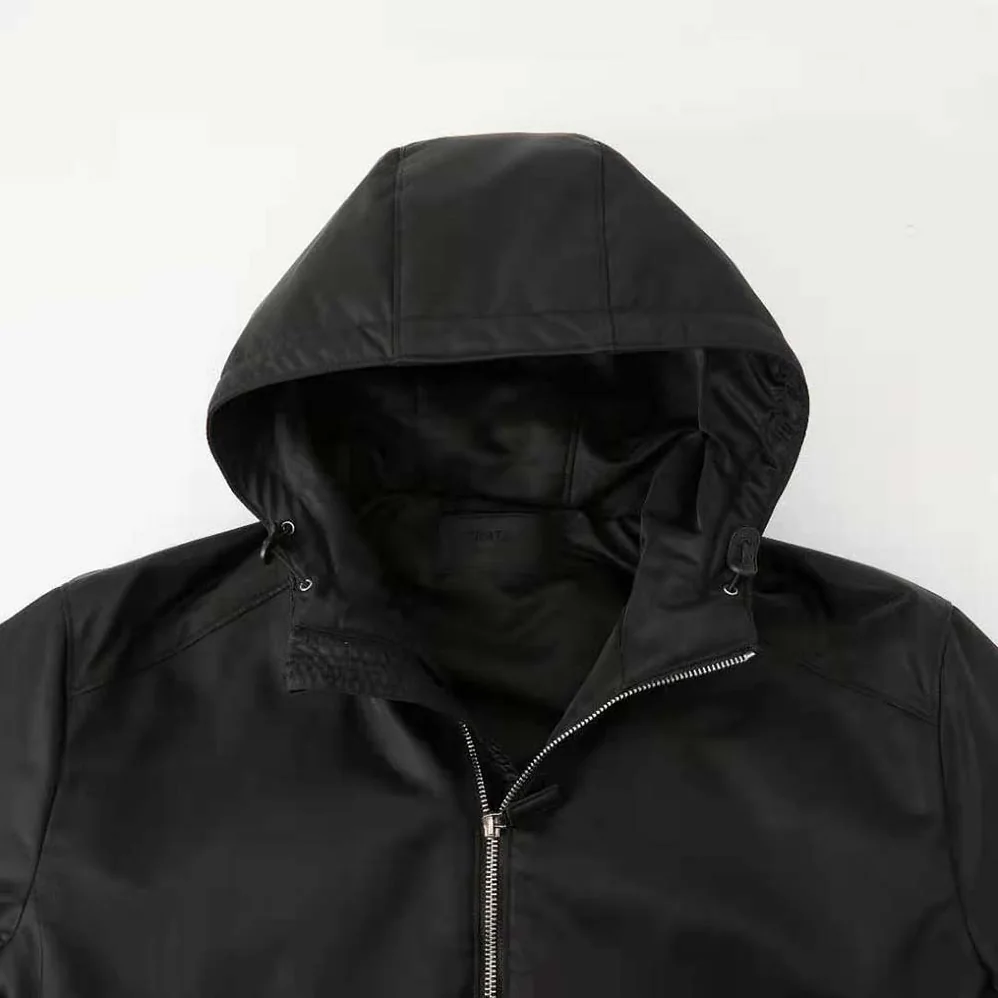 Prada Re-Nylon Blouson Jacket for Men in Black Prada Re-Nylon Blouson Jacket for Men in Black