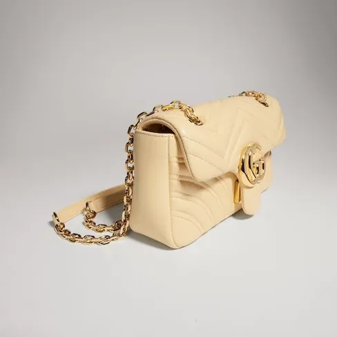 Gucci Marmont Small Shoulder Bag in Light Yellow Gold Hardware Gucci Marmont Small Shoulder Bag in Light Yellow Gold Hardware