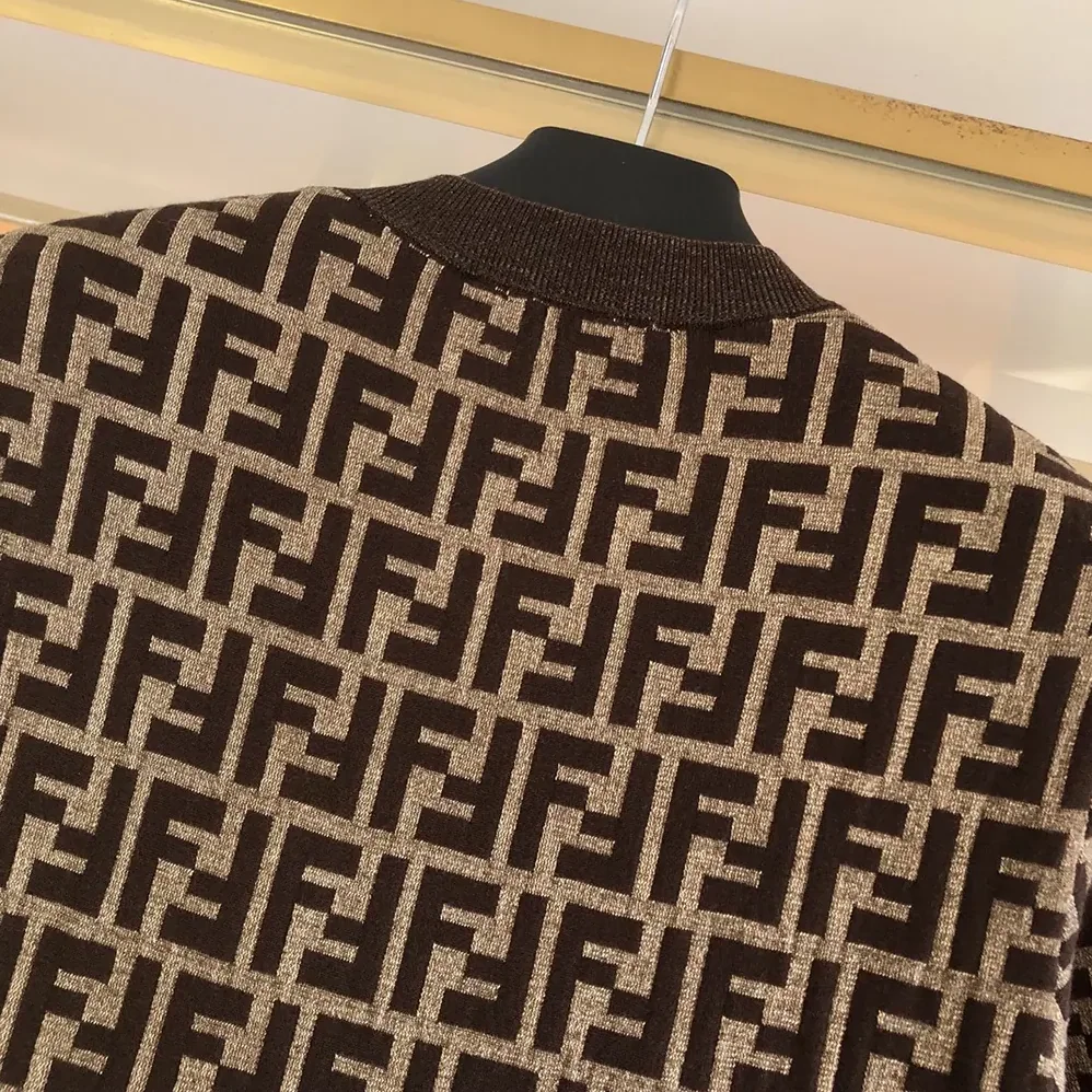 Fendi Brown FF Cotton Dress for Women Fendi Brown FF Cotton Dress for Women