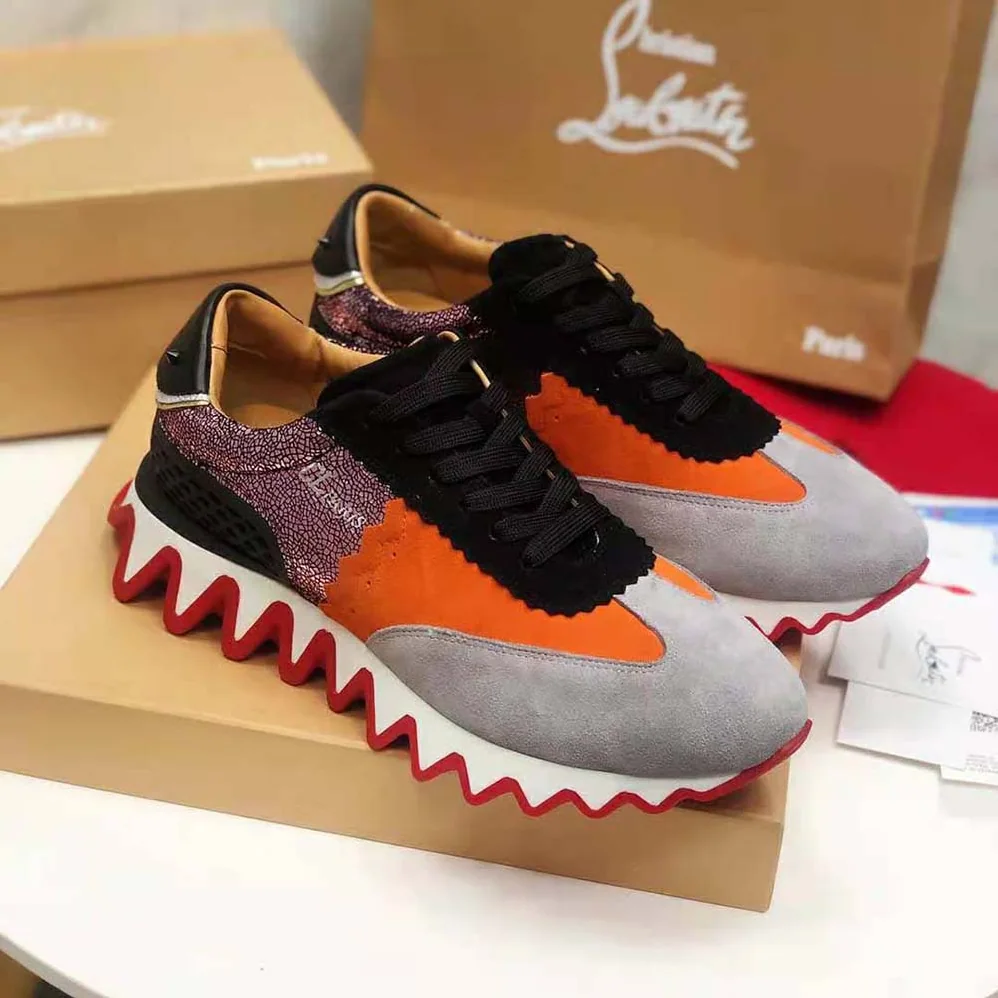 Christian Louboutin Loubishark Flat for Women in Silver